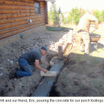 Porch-footings