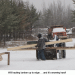 Hauling-lumber